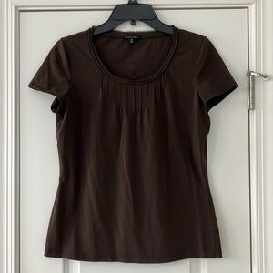 Lafayette 148 brown tee